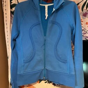 Pre-loved Lululemon blue scuba Sweatshirt size 6